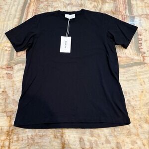FRAME Mens Logo Crew Neck T-Shirt Black XL NWT Nordstrom